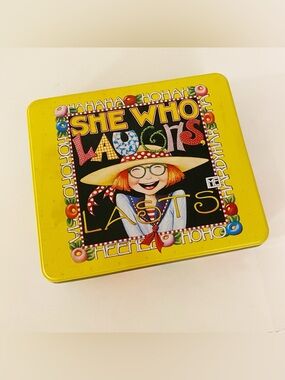 Mary Engelbreit She who laughs tin box